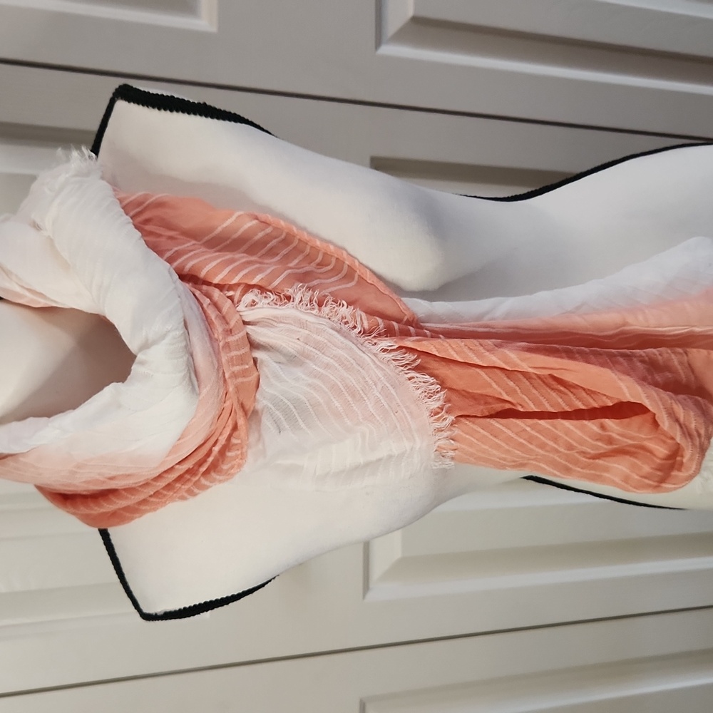 Straw Hat, Coverup/scarf, NWT, Nordstrom Rack, Orange, white Bundle - Picture 6 of 12